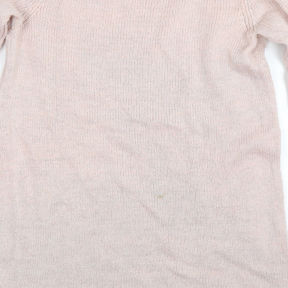 H&M Girls Pink   Pullover Jumper Size 14 Years