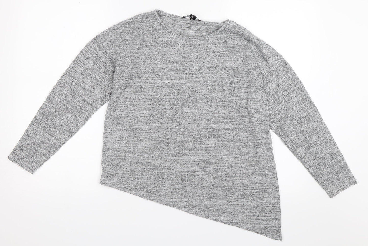 Atmosphere Womens Grey   Pullover Jumper Size 10  - Asymmetric Hem