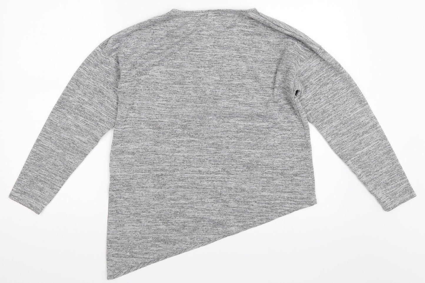 Atmosphere Womens Grey   Pullover Jumper Size 10  - Asymmetric Hem