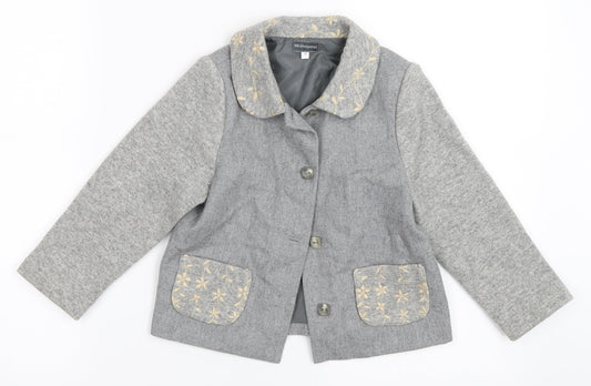 Minimayoral Girls Grey   Jacket Coat Size 4 Years
