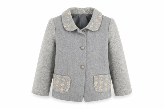 Minimayoral Girls Grey   Jacket Coat Size 4 Years