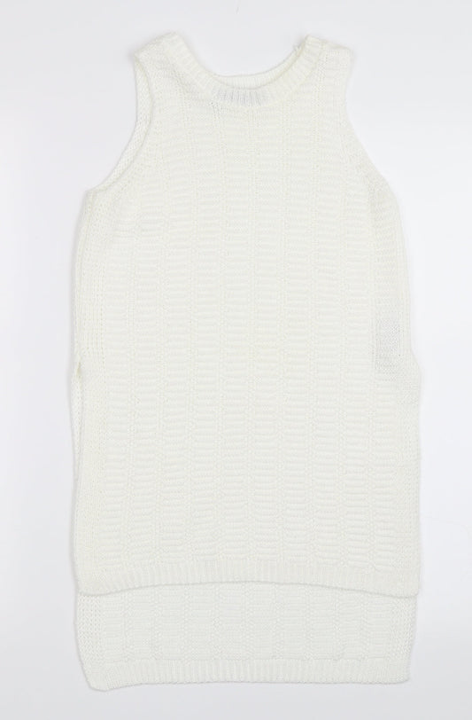 New Look Womens Ivory   Vest Jumper Size 6