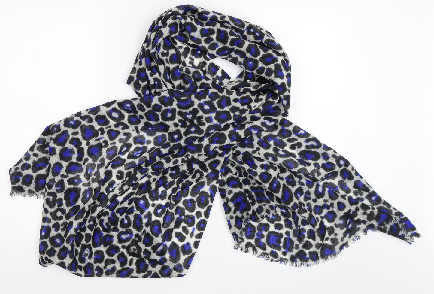 Preworn Womens Grey Animal Print   Shawl/Wrap
