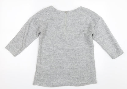 Preloved Debenhams Womens Grey   Pullover Jumper Size 12 - Back