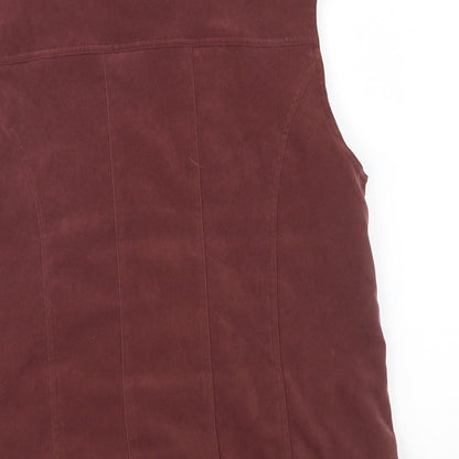 EWM Womens Brown   Gilet Waistcoat Size S