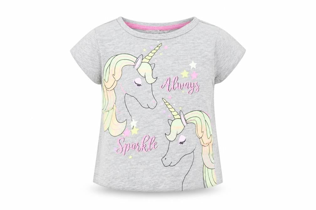 Pep&Co Girls Grey   Basic T-Shirt Size 9-12 Months