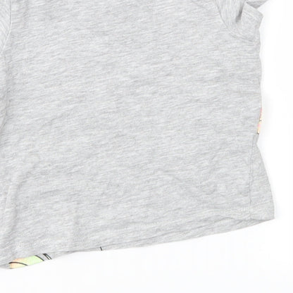 Pep&Co Girls Grey   Basic T-Shirt Size 9-12 Months