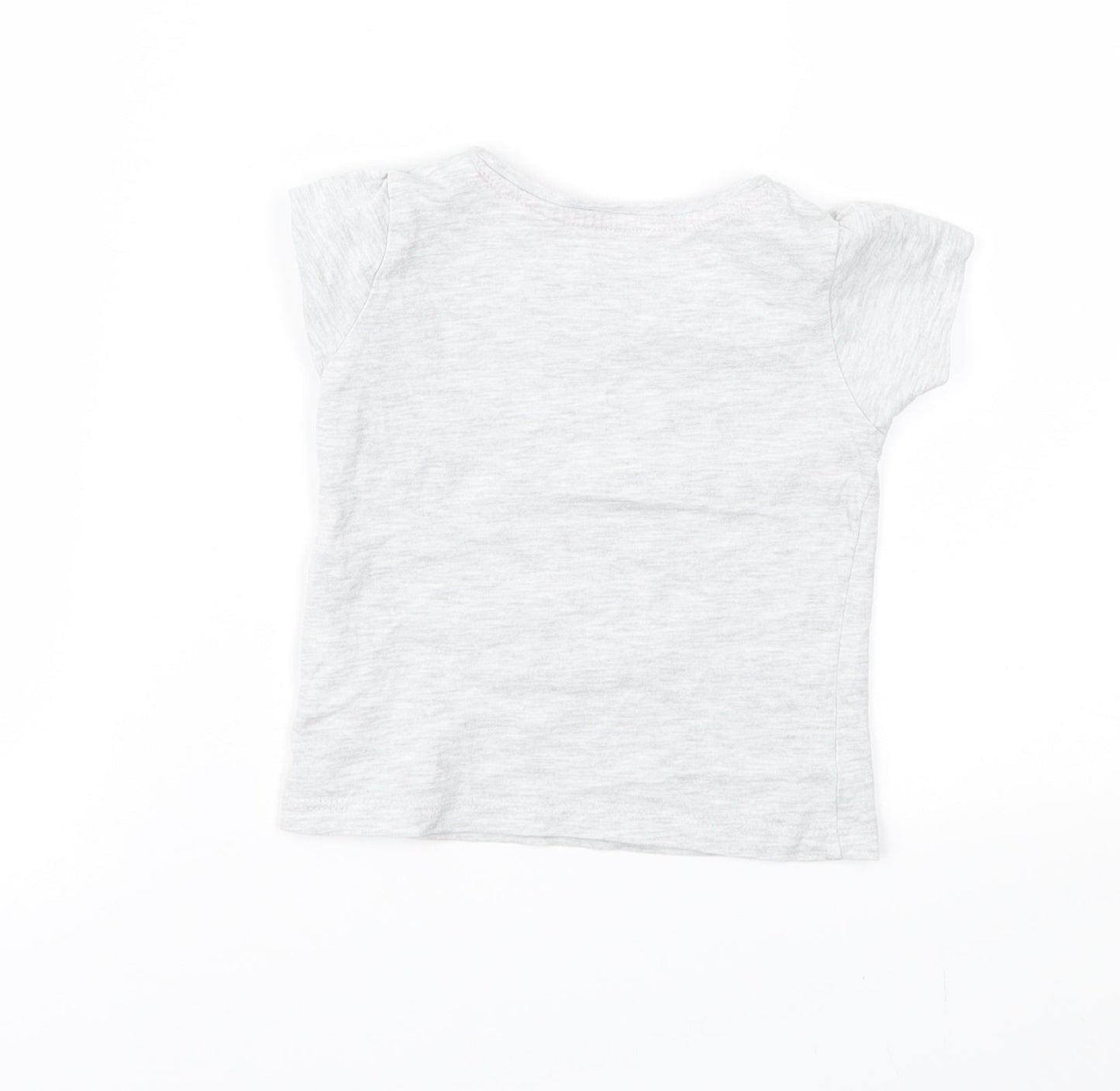Primark Girls Grey   Basic T-Shirt Size 9-12 Months