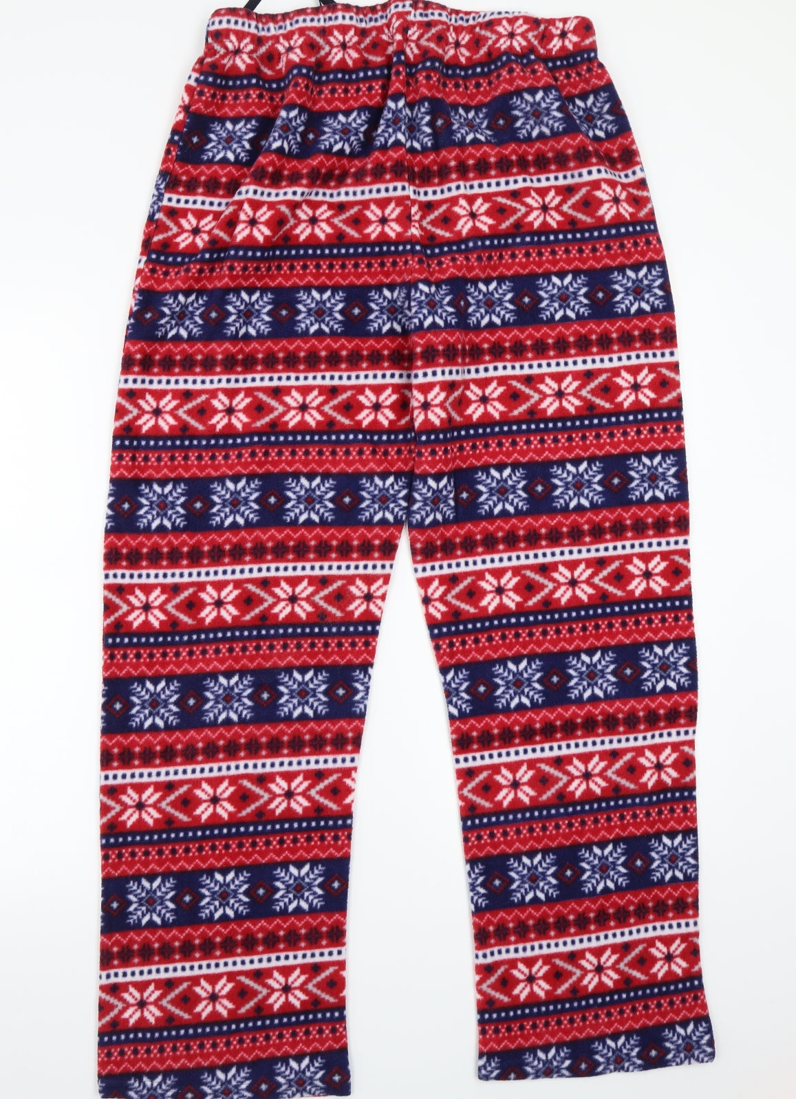 Preworn Womens Red Check  Sweatpants Trousers Size L L28 in