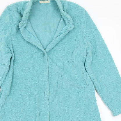 Preloved Marks and Spencer Womens Green   Jacket Coat Size 10 - Detail