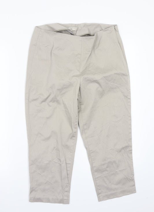 Marks and Spencer Womens Beige   Trousers  Size 12 L21 in