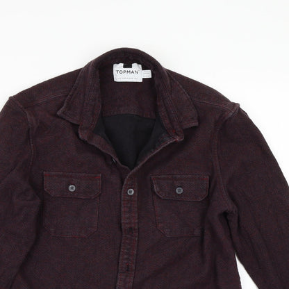 Topman Mens Purple    Button-Up Size S