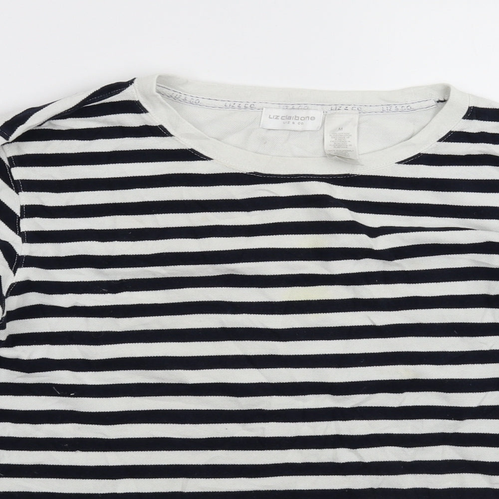 Liz Claiborne Womens Multicoloured Striped Knit Pullover Jumper Size M