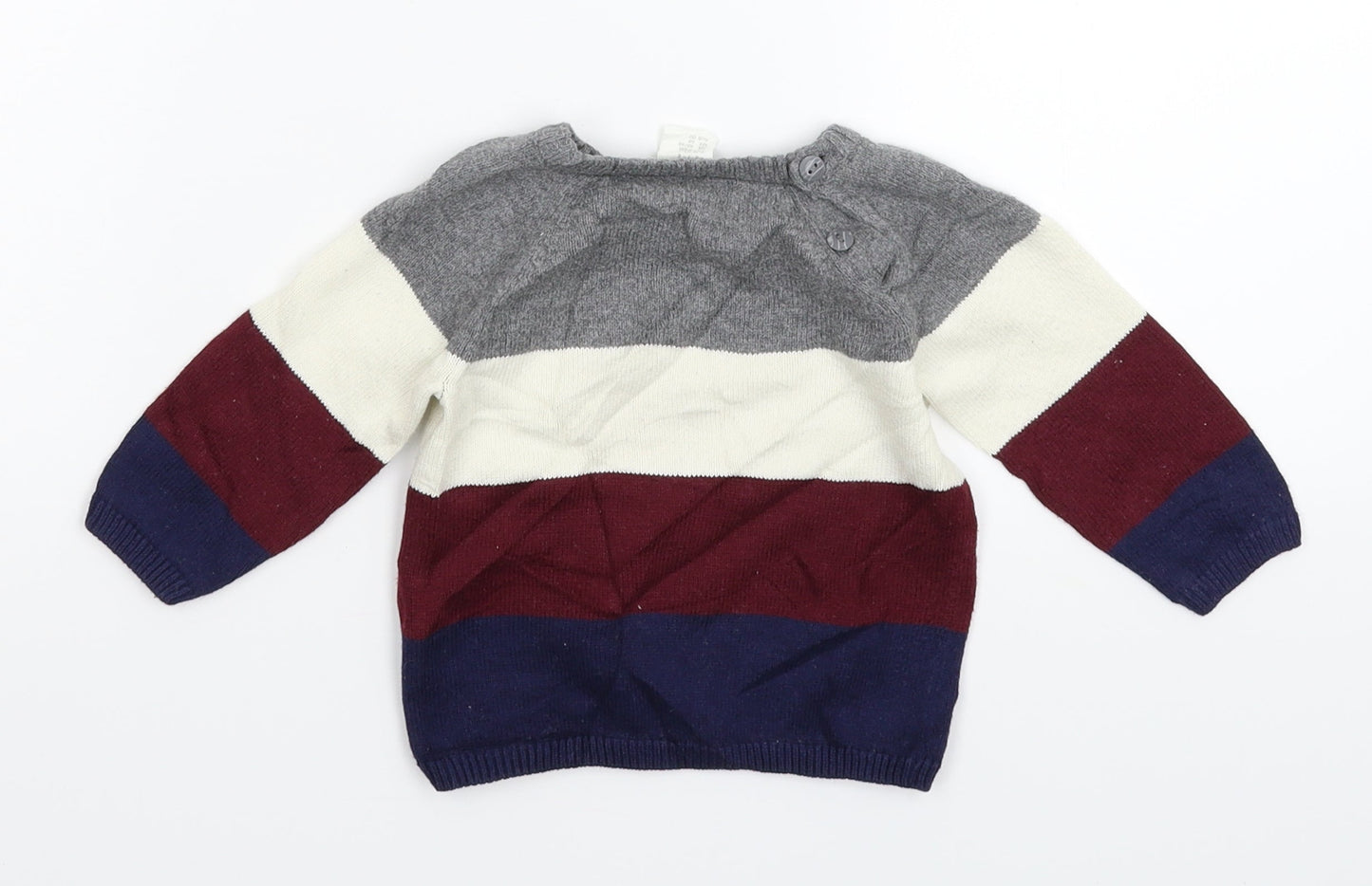 H&M Baby Multicoloured  Knit Pullover Jumper Size 3-6 Months