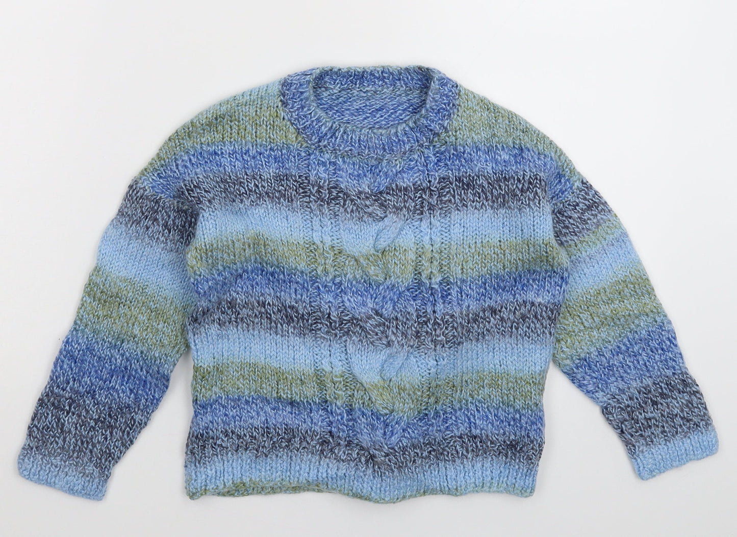 Preworn Girls Multicoloured  Knit Pullover Jumper Size S