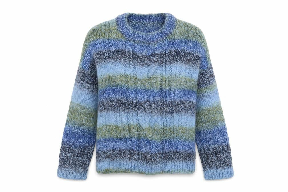 Preworn Girls Multicoloured  Knit Pullover Jumper Size S