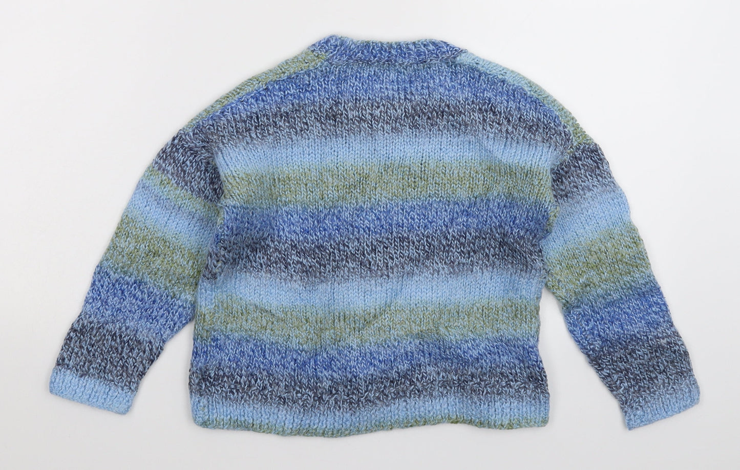 Preworn Girls Multicoloured  Knit Pullover Jumper Size S