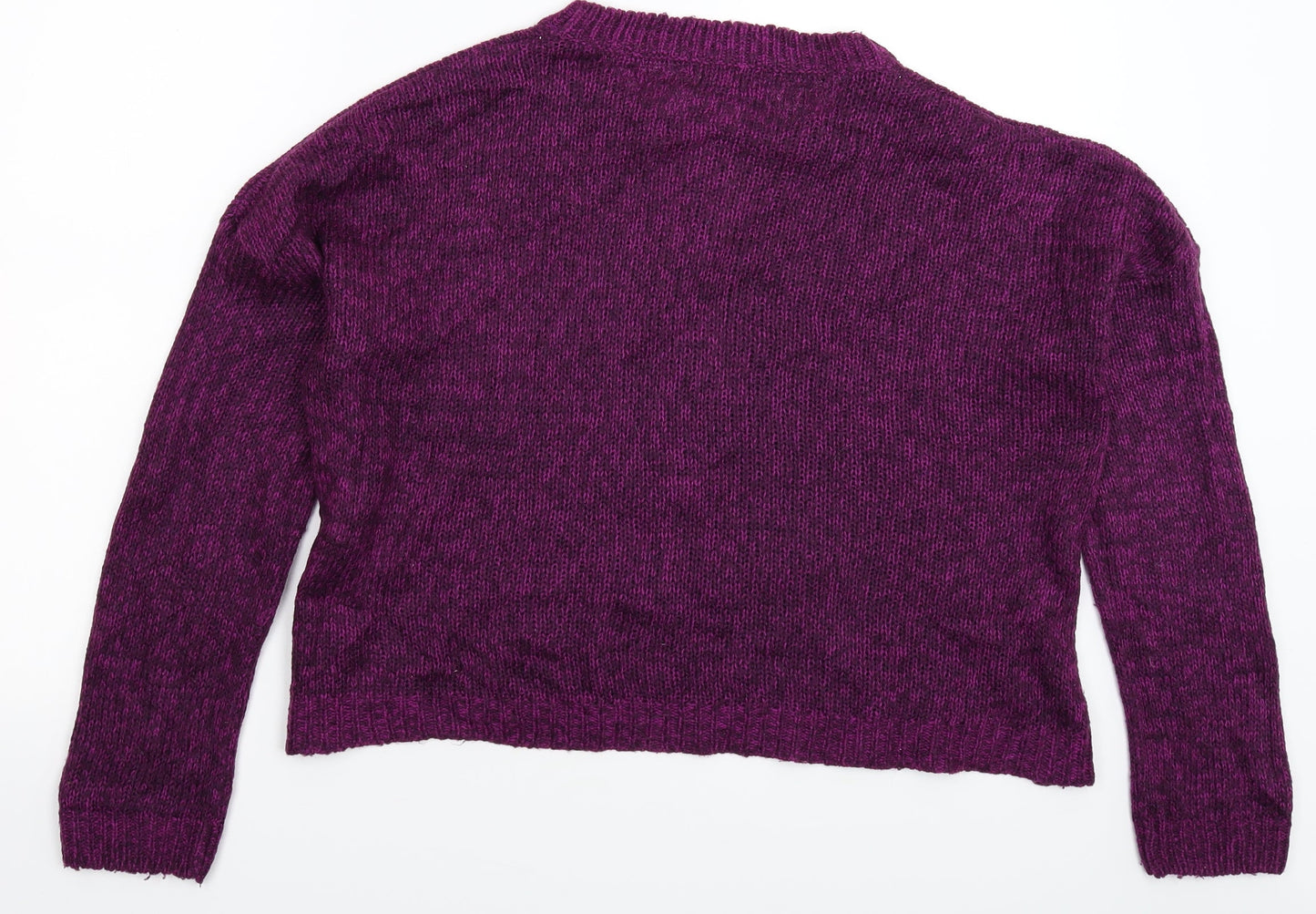 New Look Womens Purple  Knit Pullover Jumper Size 14