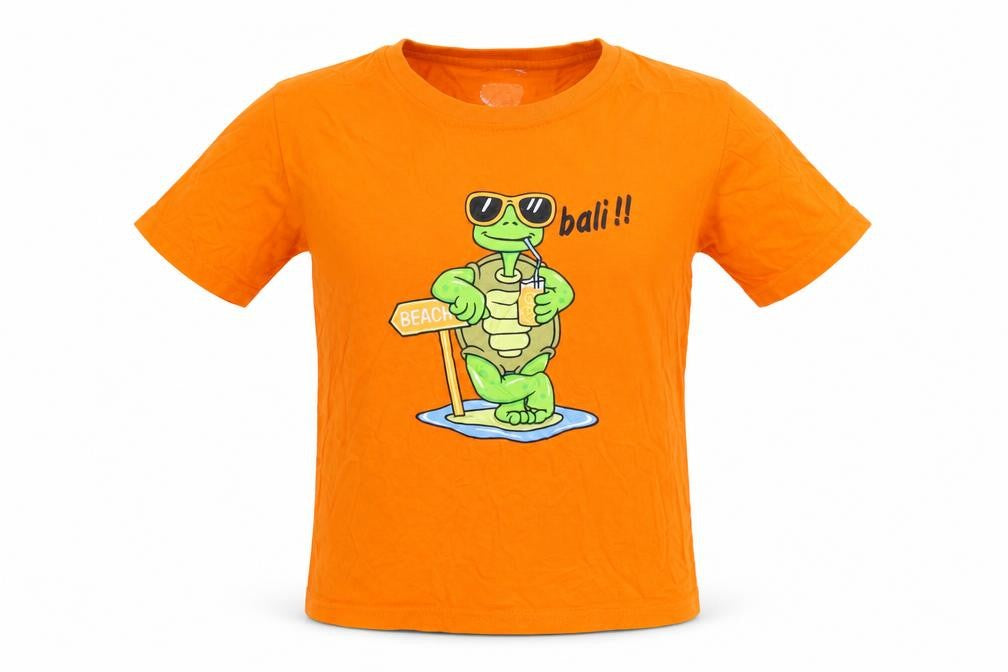 Preworn Boys Orange   Basic T-Shirt Size S