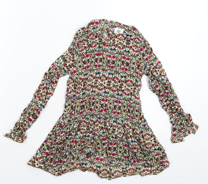 Additional front view of Caters girls’ multicoloured floral fit & flare, size 12, months