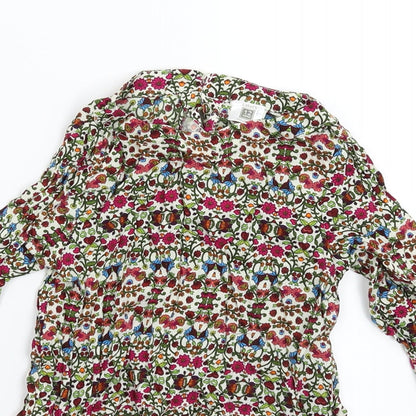 Close-up detail of Caters girls’ multicoloured floral fit & flare, size 12, months
