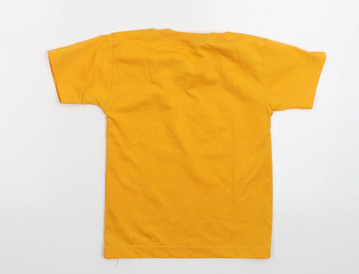 Zaan Girls Yellow   Basic T-Shirt Size M
