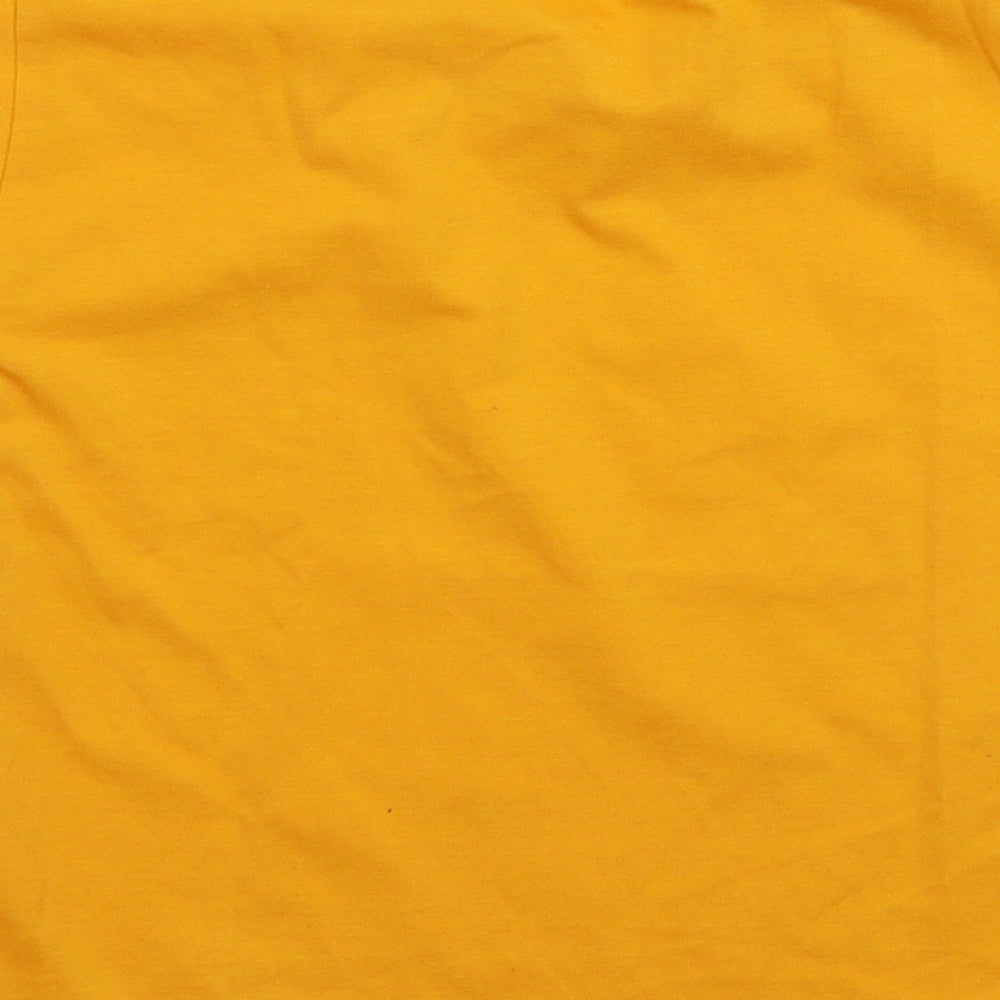 Zaan Girls Yellow   Basic T-Shirt Size M