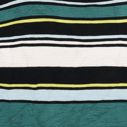 Preloved Divided Womens Multicoloured Striped Knit Pullover Jumper Size M  - Oversized - Label