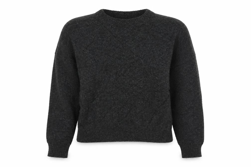 H&M Womens Black  Knit Pullover Jumper Size M  - Oversized
