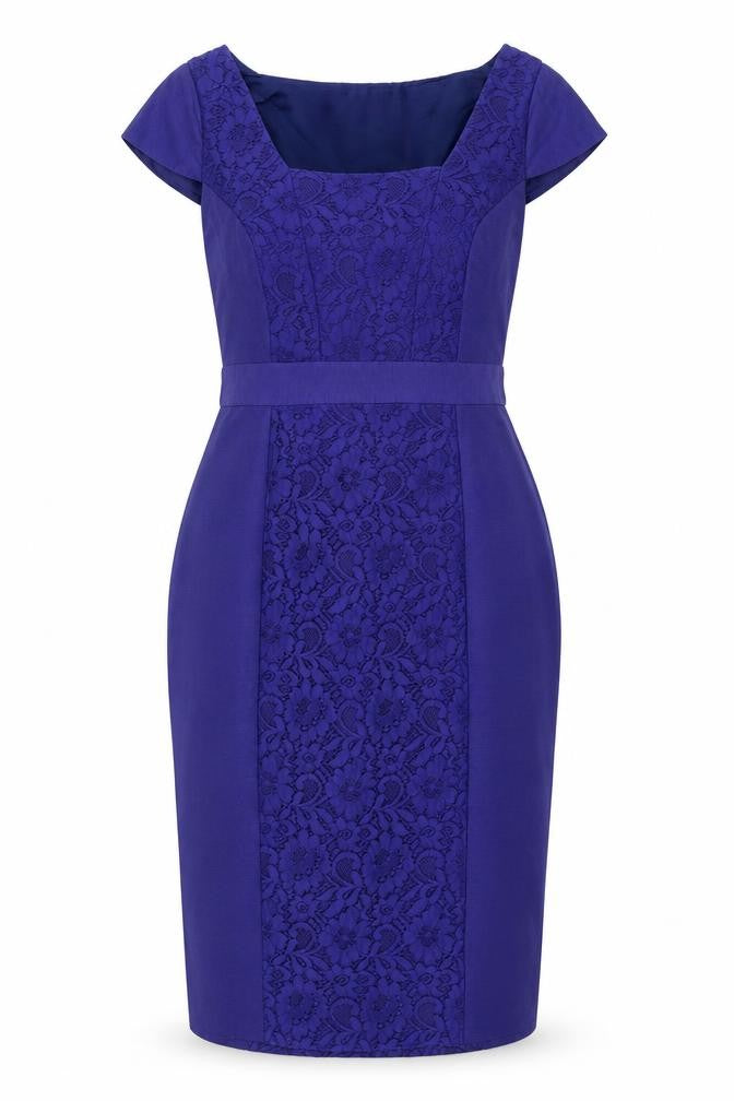 Monsoon Womens Blue   Pencil Dress  Size 8