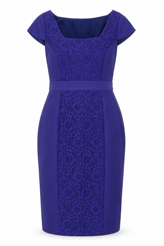 Monsoon Womens Blue   Pencil Dress  Size 8
