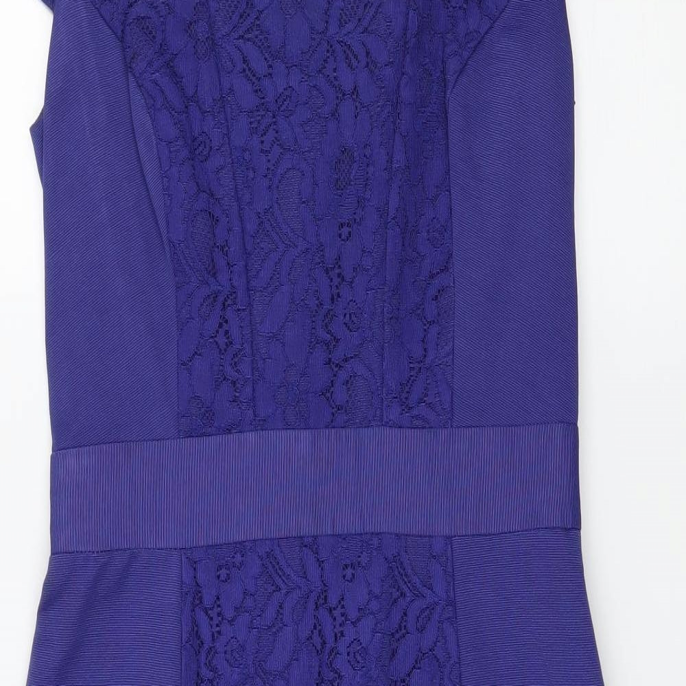 Monsoon Womens Blue   Pencil Dress  Size 8