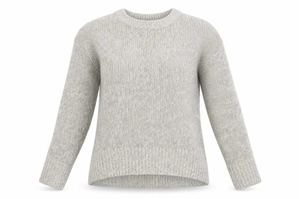 New Look Womens Grey  Knit Pullover Jumper Size S