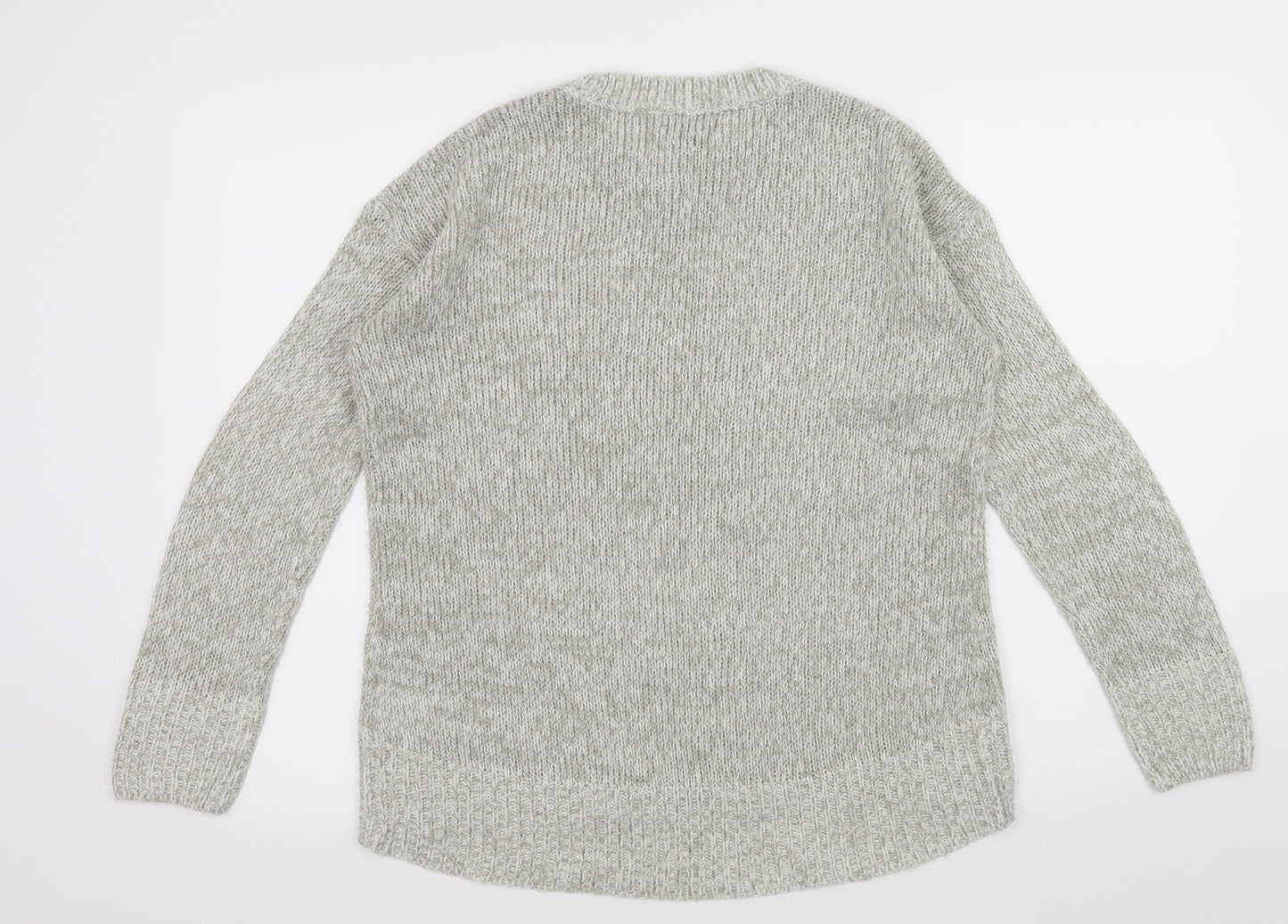 New Look Womens Grey  Knit Pullover Jumper Size S