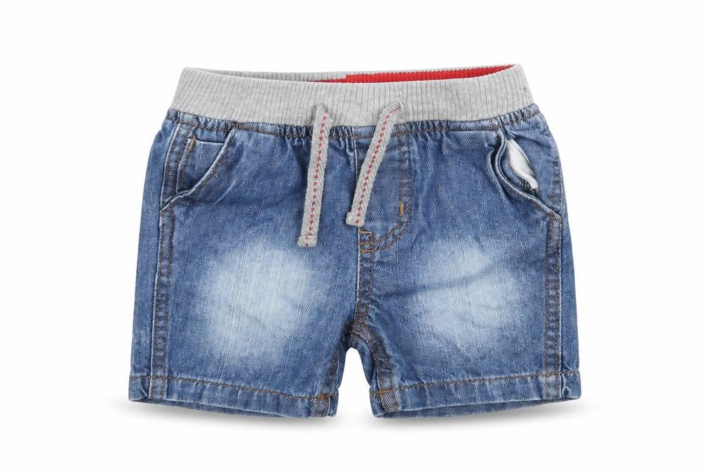 Baby Boys Blue  Denim Cropped Trousers Size 9-12 Months