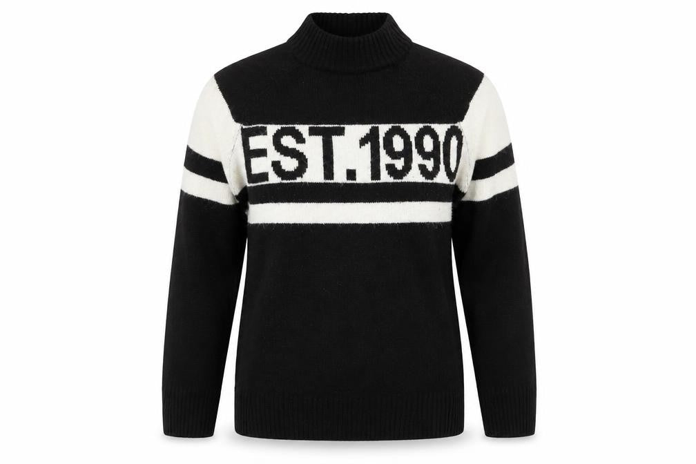 New Look Womens Black  Knit Pullover Jumper Size S