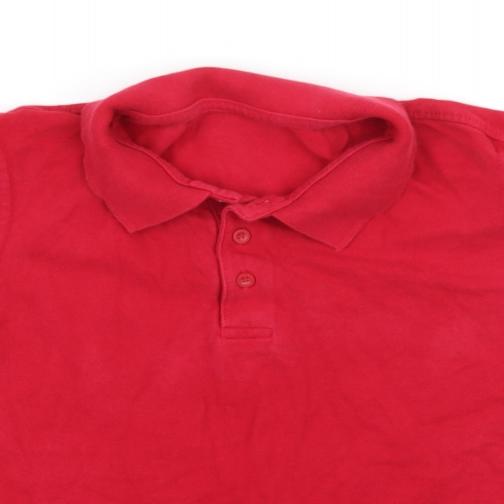 George Boys Red  Jersey Basic T-Shirt Size 8-9 Years