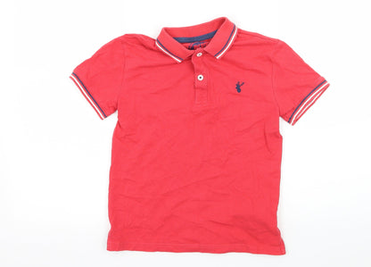 Preloved Blue Zoo Boys Pink  Jersey Basic T-Shirt Size 7-8 Years - Front