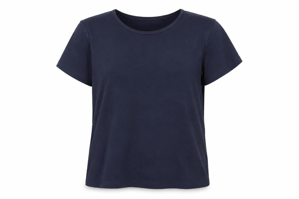 Bonmarché Womens Blue Jersey Basic T-Shirt Size M