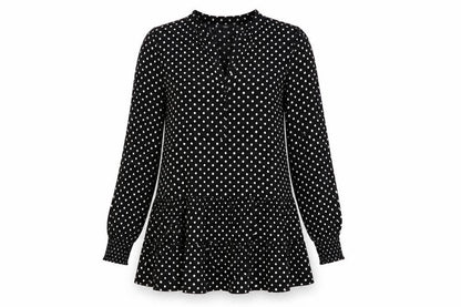 Next Womens Black Polka Dot  Fit & Flare  Size 8