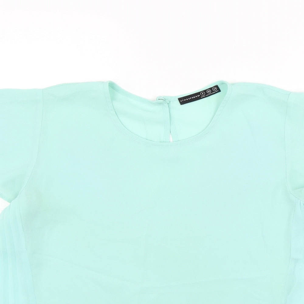 Atmosphere Womens Green   Basic Blouse Size 8