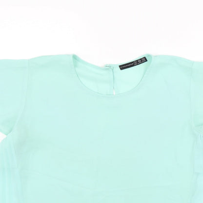 Preloved Atmosphere Womens Green   Basic Blouse Size 8 - Detail