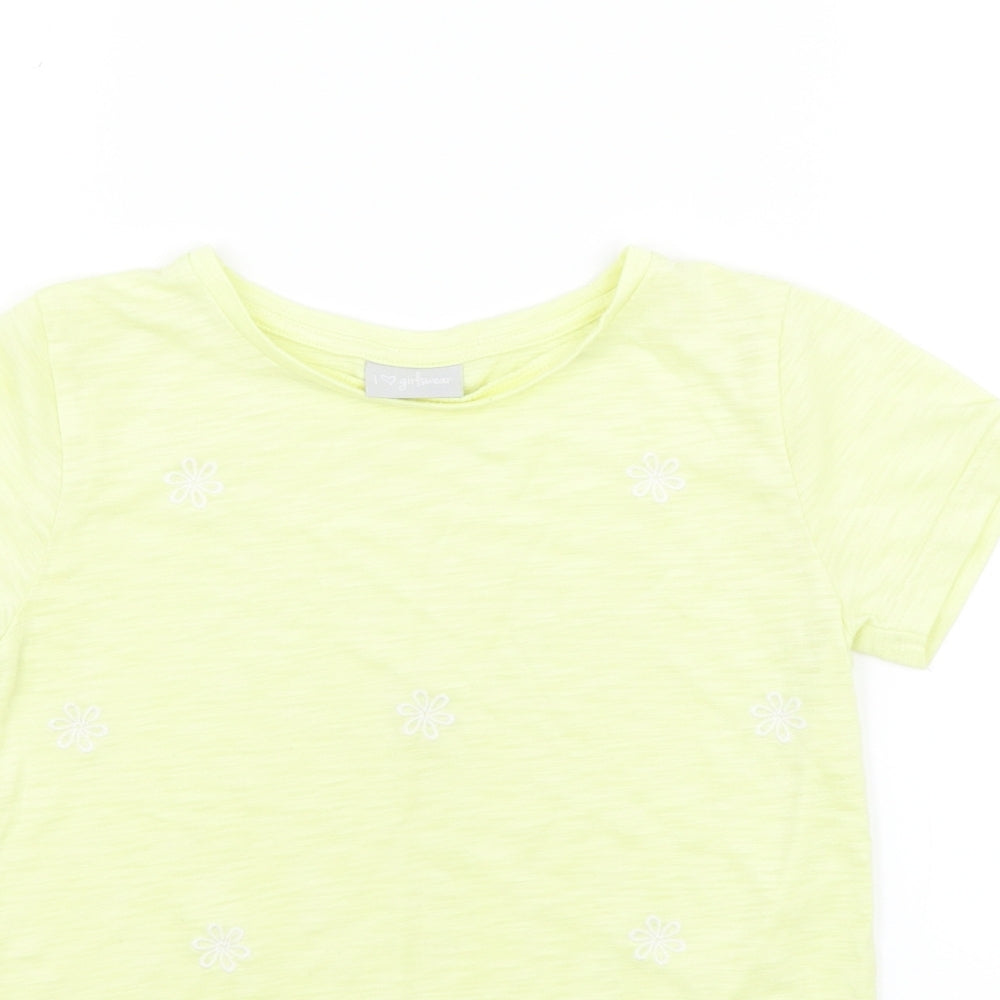 Matalan Girls Yellow   Basic T-Shirt Size 10 Years