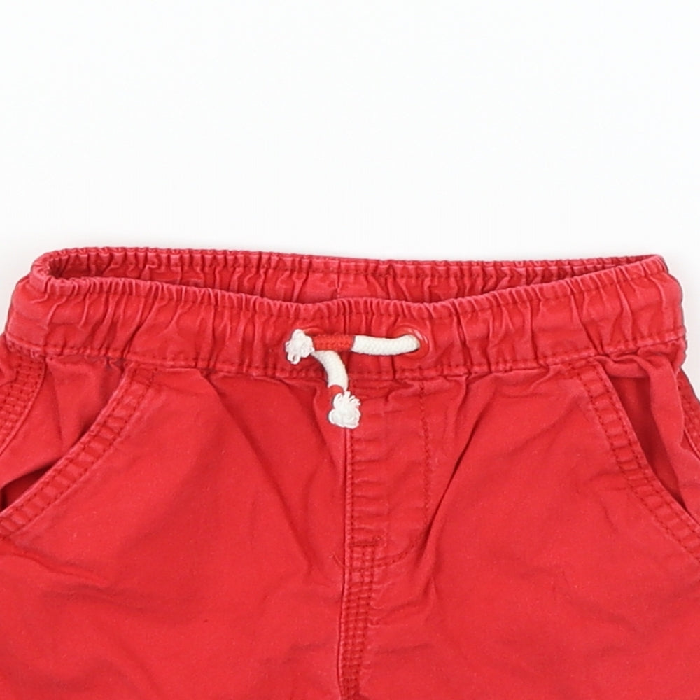 George Boys Red   Chino Shorts Size 2 Years