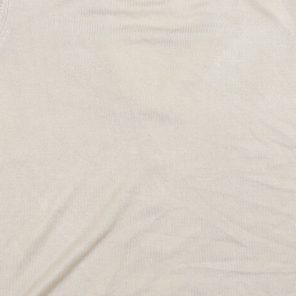Preworn Womens Beige   Basic T-Shirt Size S