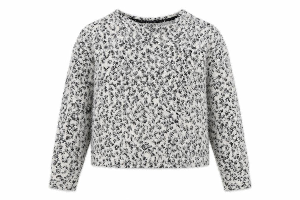 Primark Womens White Animal Print  Pullover Jumper Size XS
