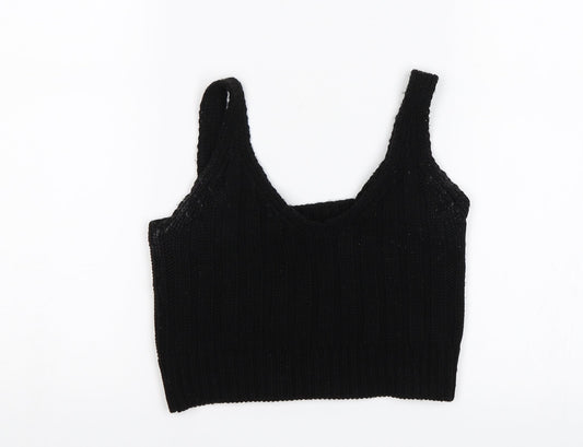 ASOS Womens Black   Cropped Tank Size 4
