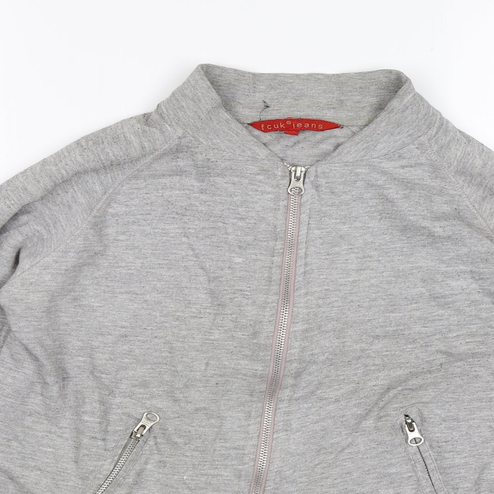 French Connection Womens Grey   Full Zip Jumper Size S