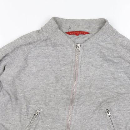 French Connection Womens Grey   Full Zip Jumper Size S