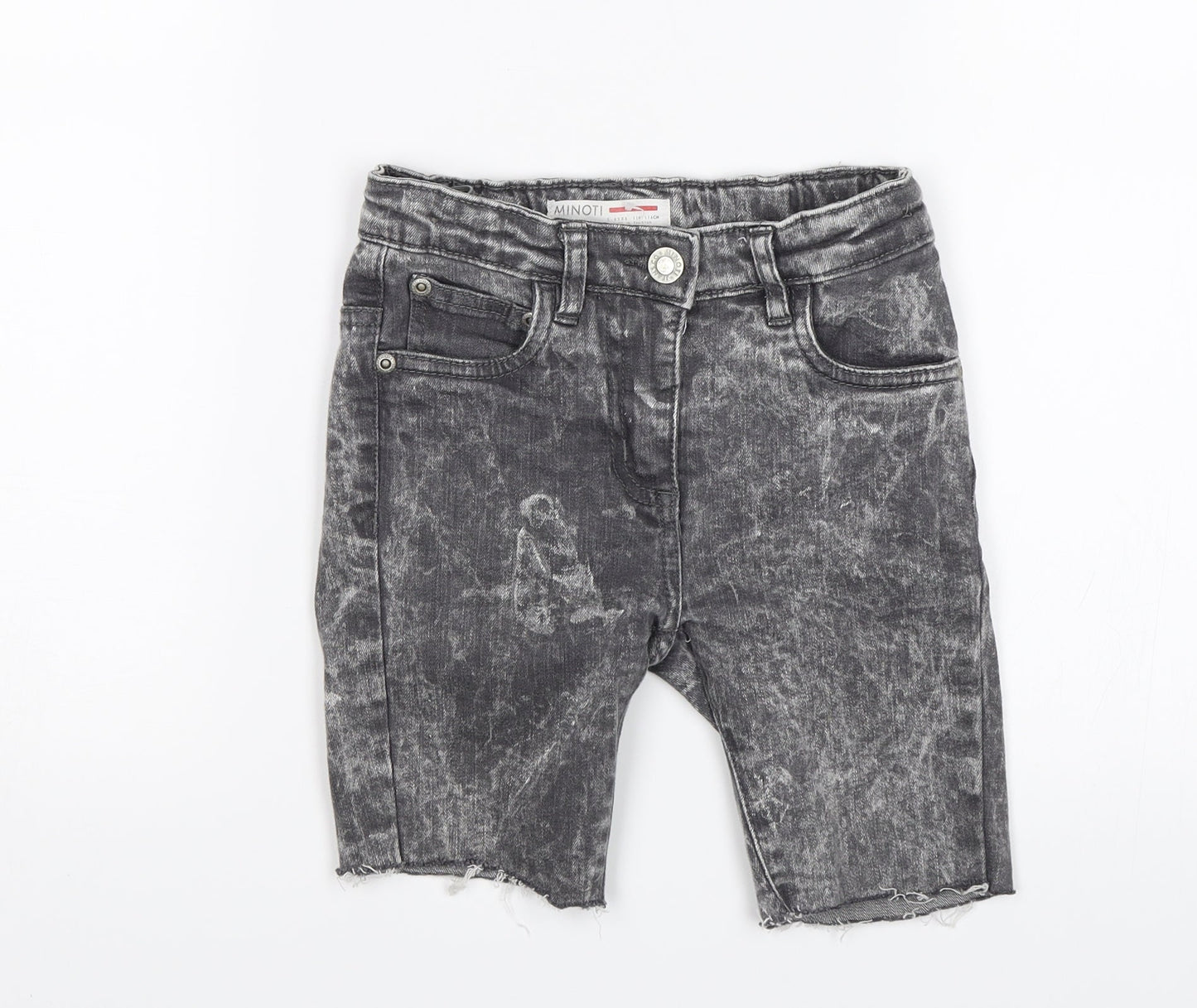 Minoti Boys Black   Bermuda Shorts Size 6 Years